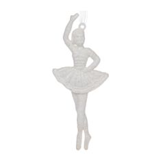 Игрушка на елку Балерина BonaDi 788-171 14 см белая - фото