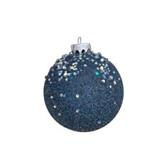 Іграшка на ялинку куля Dashuri 8 см синя - фото
