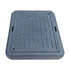 Люк каналізаційний садовий Воюс Тетріс полімерпіщаний 490*540 мм чорний - фото