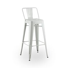 Стілець барний металевий AC-012P білий - фото