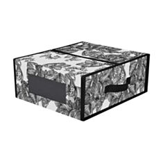 Органайзер Idea Home Anthracite Flowers BS-S01 з кришкою 15*38,1*32,5 см - фото