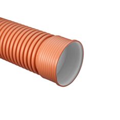 Труба гофрована Rozma зовнішня SN8 160 мм 2 м - фото