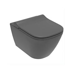 Унітаз підвісний Volle Solo 13-55-111 Grey з сидінням Slim Slow-close - фото
