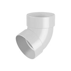 Відвід труби Rainway двомуфтовий 67° 100 мм білий - фото