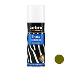 Емаль глянсова професійна ZEBRA 213 RAL 6003 хакі 400 мл - фото