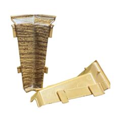 Комплект кутів внутрішніх для плінтуса Korner EVO 70 009 дуб опалений - фото