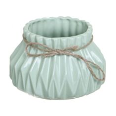 Ваза Eterna MC 2805-9,5 14*14*9,5 см зелена - фото