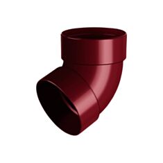 Відвід труби Rainway двомуфтовий 67° 100 мм червоний - фото