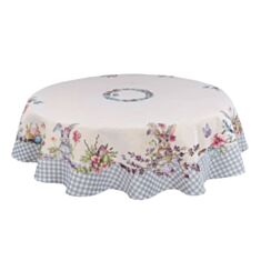 Скатертина гобеленова Limaso ROUND1248GR-140D Пасхальні мотиви 140 см - фото
