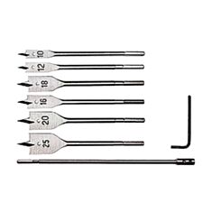 Набір свердел по дереву Matrix 704069 перових 10-25 мм 6 шт - фото