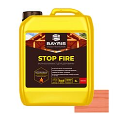 Вогнебіозахист для дерева Bayris Stop Fire червоний 5 л - фото
