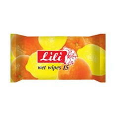 Вологі серветки LILI Цитрус 15 шт - фото