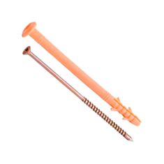 Дюбель-цвях з комірцем Обрій 6*100 мм 100 шт - фото