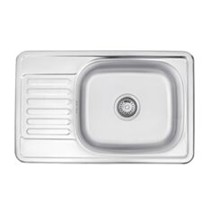 Кухонная мойка Kroner KRP-Satin 6642 0,8 мм 66*42*18 см сатин - фото
