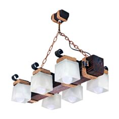 Люстра Sirius S 7022/6 темный обжиг - фото