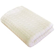 Плед SOFT коси молочний 200*200 - фото