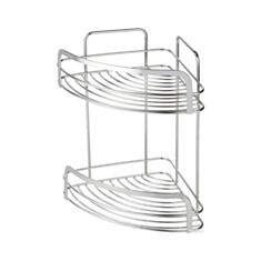 Полка для ванны угловая Vanstore 09650 HC 2-ярусная - фото