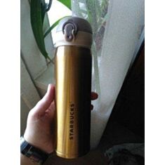 Термос MH500 "Starbucks" 480 мл золотий - фото