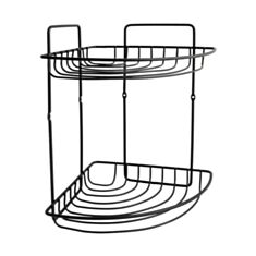 Полиця для ванни кутова AWD 2081813 чорна - фото