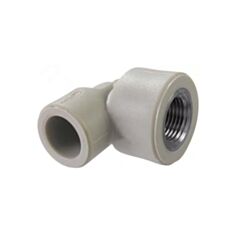 Колено Kraft Pipe ППР внутренняя резьба 25*1/2" серое - фото