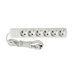 Подовжувач Gunsan Aras 303600 6 гнізд 3 м з заземленням і шторками - фото