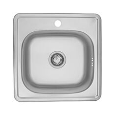 Кухонная мойка Kroner KRP-Satin 4848 0,6 мм 180 мм сатин - фото