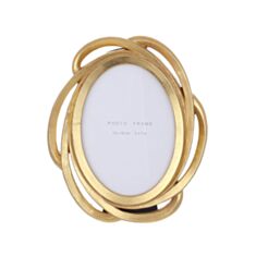 Фоторамка овальная BonaDi 431-005 12,5*17,5 см золото - фото