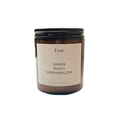 Свічка ароматична 4'est Ginger Peach Ma в склянці з кришкою 250 мл - фото