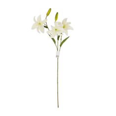 Искусственный цветок Elisey Лилия 2019-016 77 см белый - фото