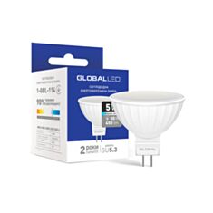 Лампа світлодіодна Global LED 1-GBL-114 MR16 5W 4100K 220V GU5.3 - фото