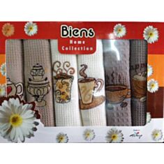 Рушник Romeo Soft Кухня Biens Coffee махровий 45*70 (6шт) - фото