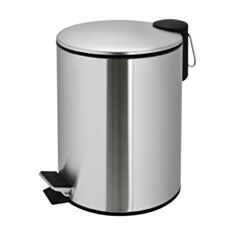 Відро для сміття ZG 193-12 з педаллю і плоскою кришкою матове 12 л - фото