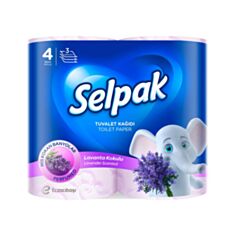 Папір туалетний Selpak SPA Лаванда ароматизований 4 шт - фото