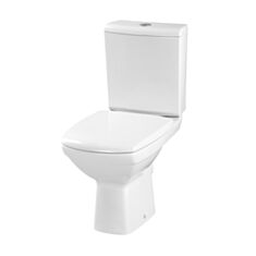 Унитаз компакт Cersanit Carina Clean On 011 с крышкой из дюропласта microlift - фото