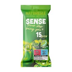 Влажные салфетки универсальные Naturelle Sense 15 шт  - фото