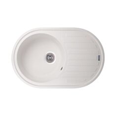 Кухонная мойка Ривьера 04 78*50 см белая - фото