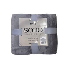 Плед Soho Plush Silver A120156 200*230 см сірий - фото