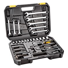 Набор инструментов Topex 38D645A 1/4" 71 шт - фото