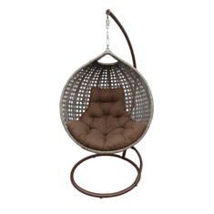  Кресло-кокон Rattwood Марсель 3012 миндаль - фото