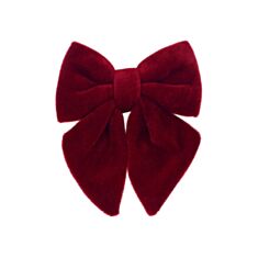 Декор новогодний Бант из бархата BonaDi 821-275 16 см бордовый - фото