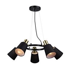 Люстра підвісна Sirius В N6597/5H BK+AB - фото
