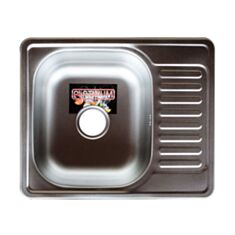 Кухонная мойка Platinum 5848 58*48*18 см декор - фото