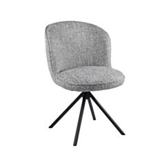 Стул обеденный Vetro R-160 графитовый твид/черный - фото