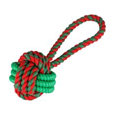 Іграшка для собак Barksi TPR Rope Ball М'ячик на канаті K90714C5 22 см - фото