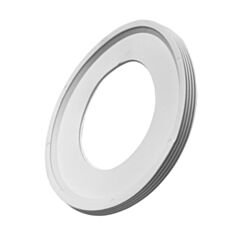 Манжета для унітаза гумова 110*80 мм біла - фото