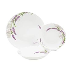 Набір тарілок Vittora Лаванда Wave VT-419L 18 предметів - фото