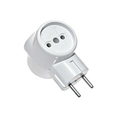 Трійник 20-04-05 без заземлення білий - фото