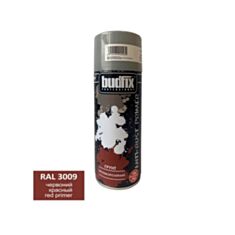 Грунтовка аерозольна Budfix протикорозійна червона RAL3009 0,4 л - фото