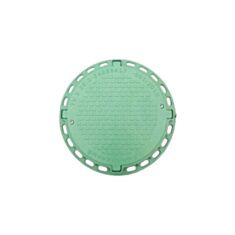 Люк каналізаційний Сезим садовий полімерний із запірним пристроєм 1 т зелений - фото