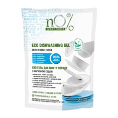 Гель для посуды nO% Green Home с пищевой содой дой-пак 500 мл - фото